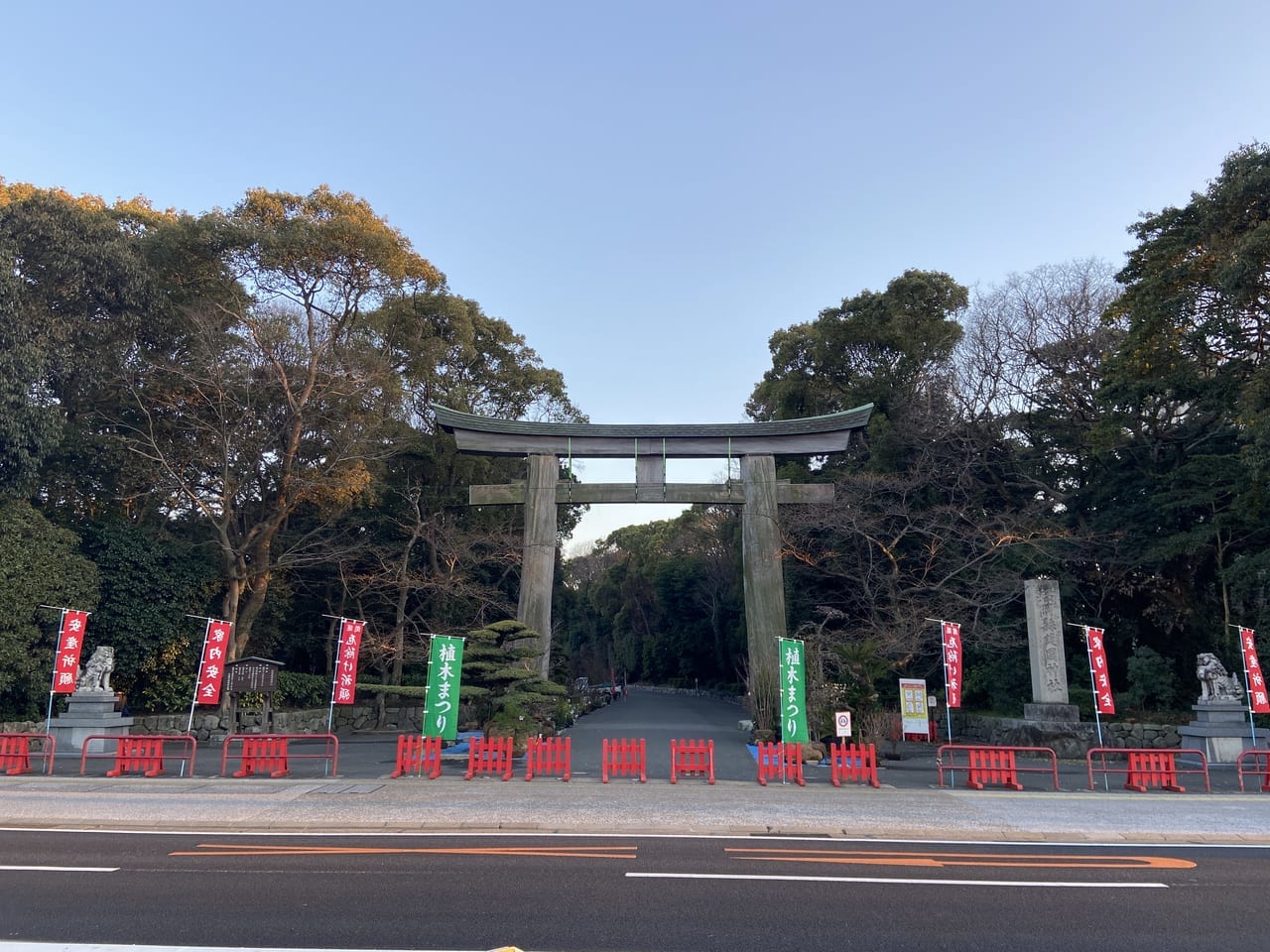 ”護国神社植木まつり”開催中です。