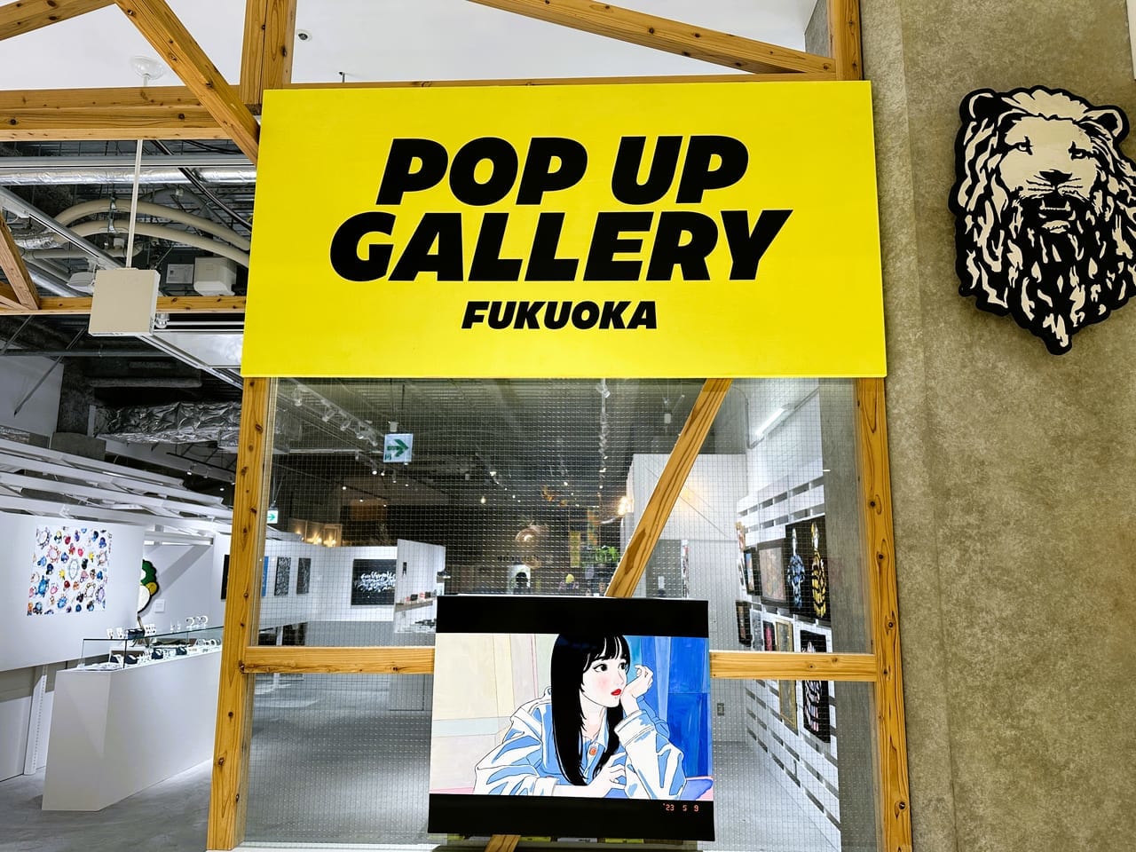 『 POP UP GALLERY @FUKUOKA 2023 』のアート作品は、購入もできる期間限定ショップです。
